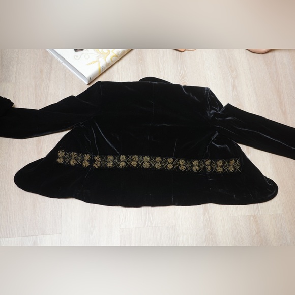 WD•NY velvet super soft Braided blazer jacket 8 - Picture 6 of 7